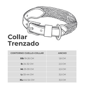 COLLAR PARA PERRO TRENZADO - CLOE CEREZA