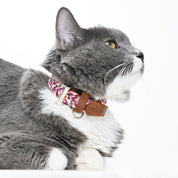 Collar para Gato antiahogo trenzado - Katt Granate