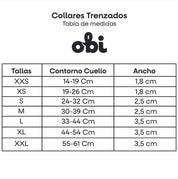 Collar para perro trenzado - CLOE PÚRPURA